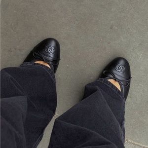 Black CC ballet flats